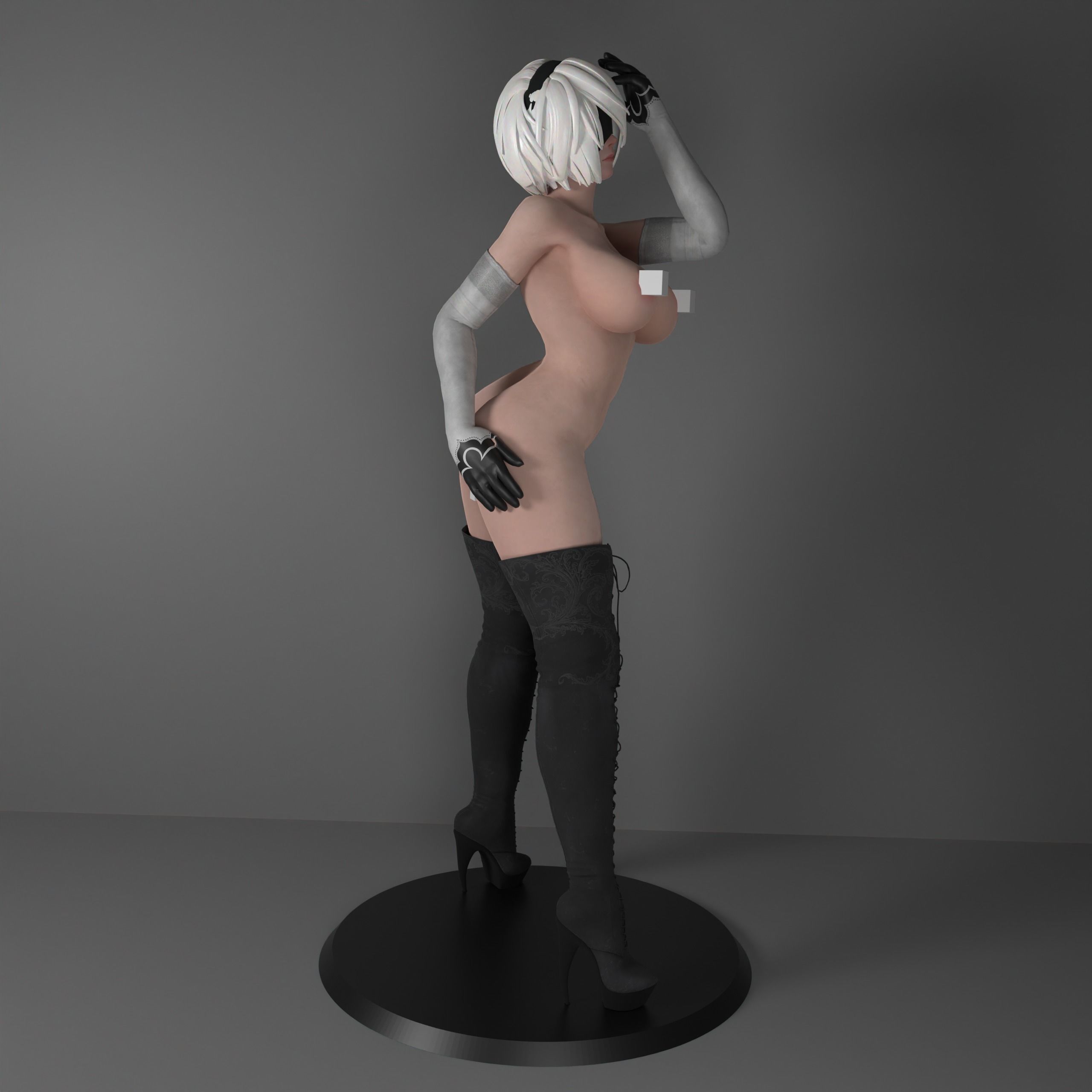 2B NieR Automata 3D print model_11