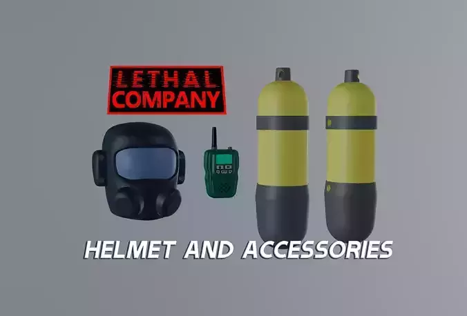 Lethal Company - Player Helmet and Accessories