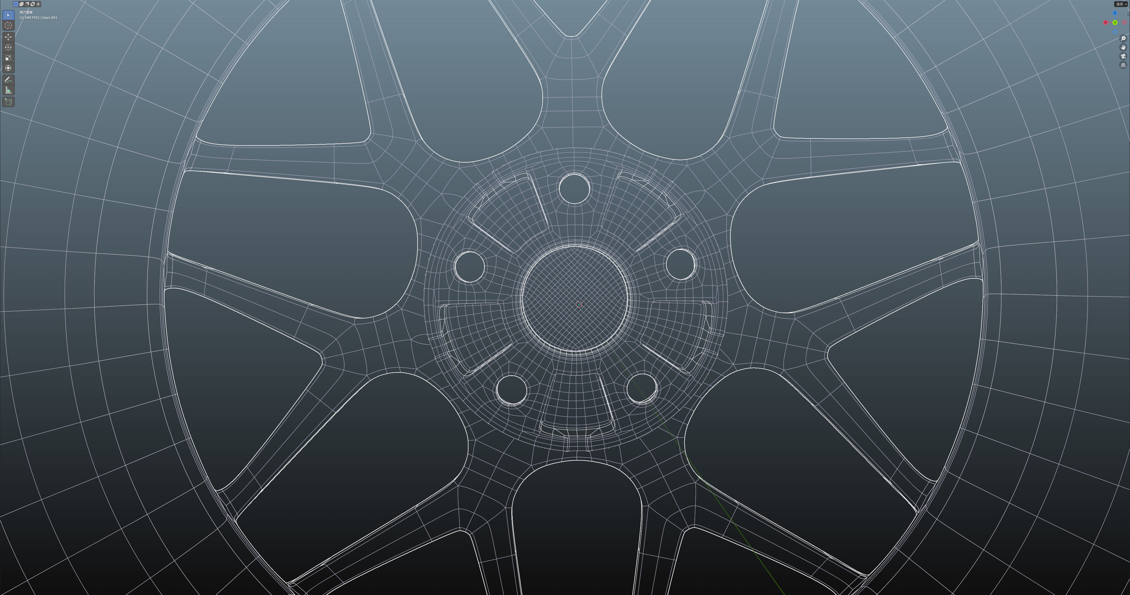 HRE FF01 Low-poly 3D model_26