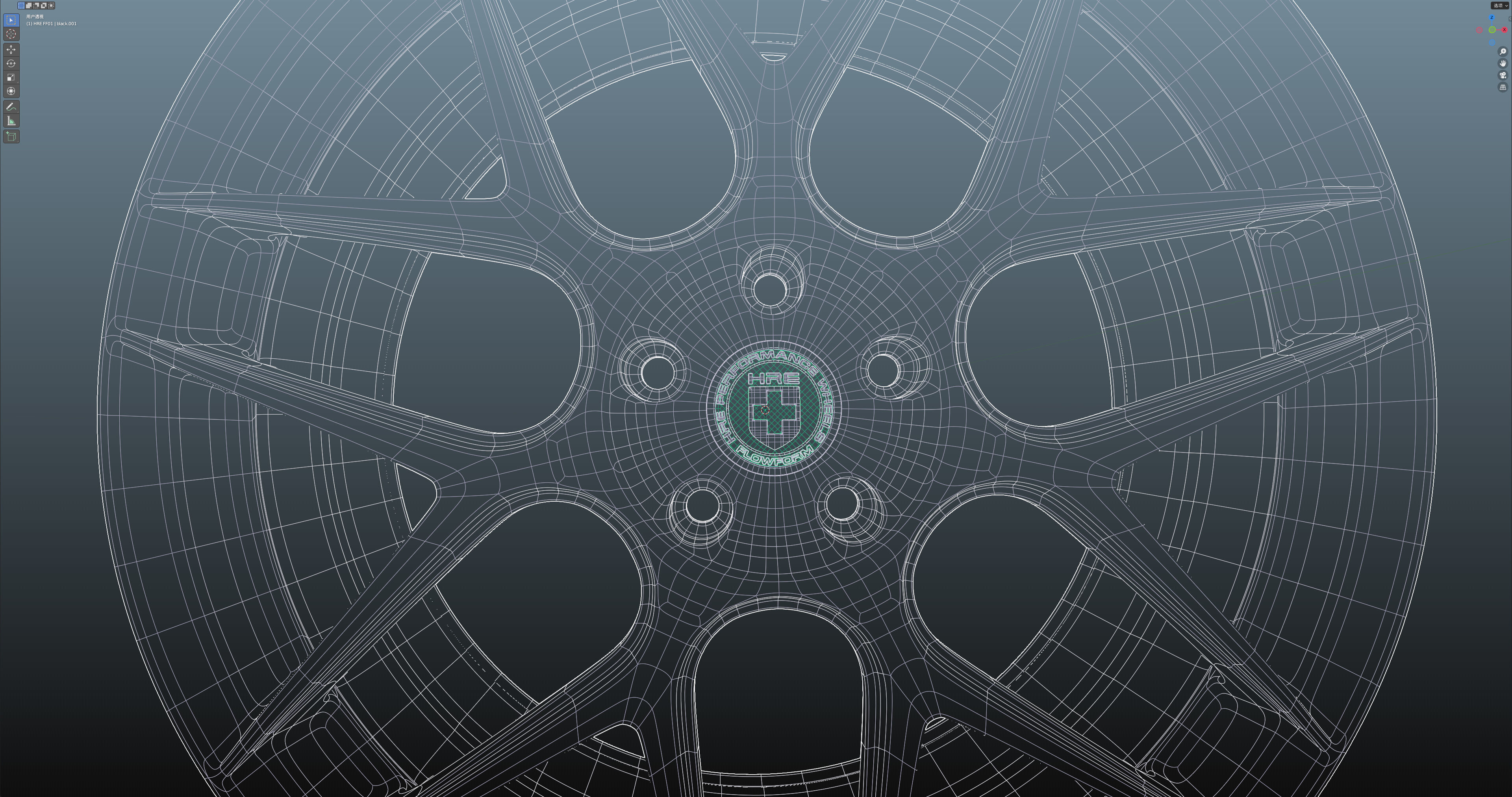 HRE FF01 Low-poly 3D model_25