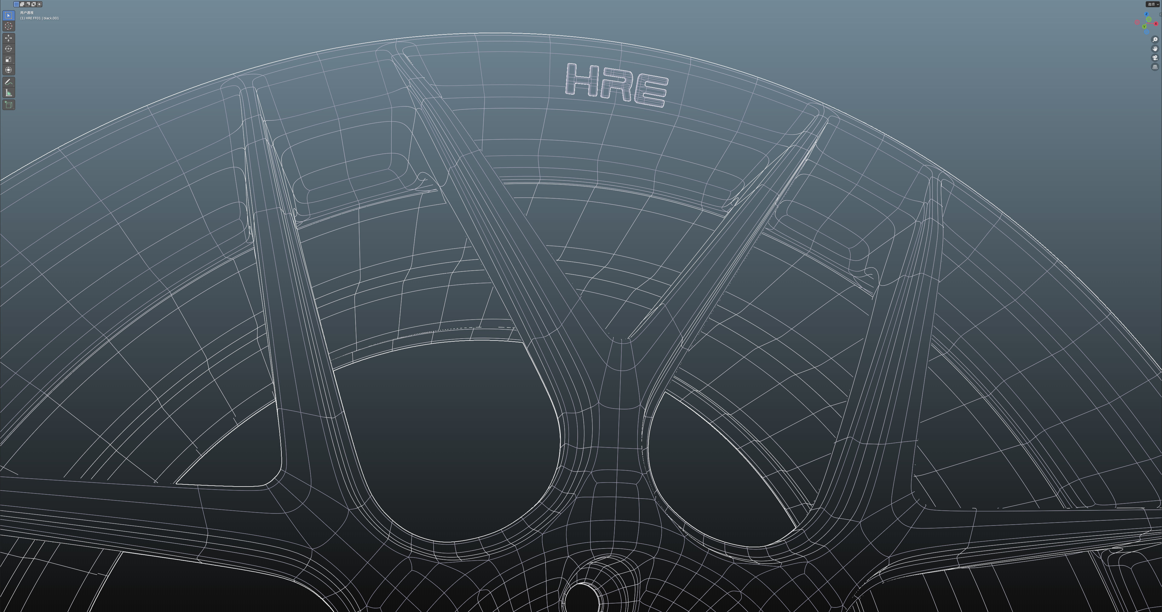 HRE FF01 Low-poly 3D model_29