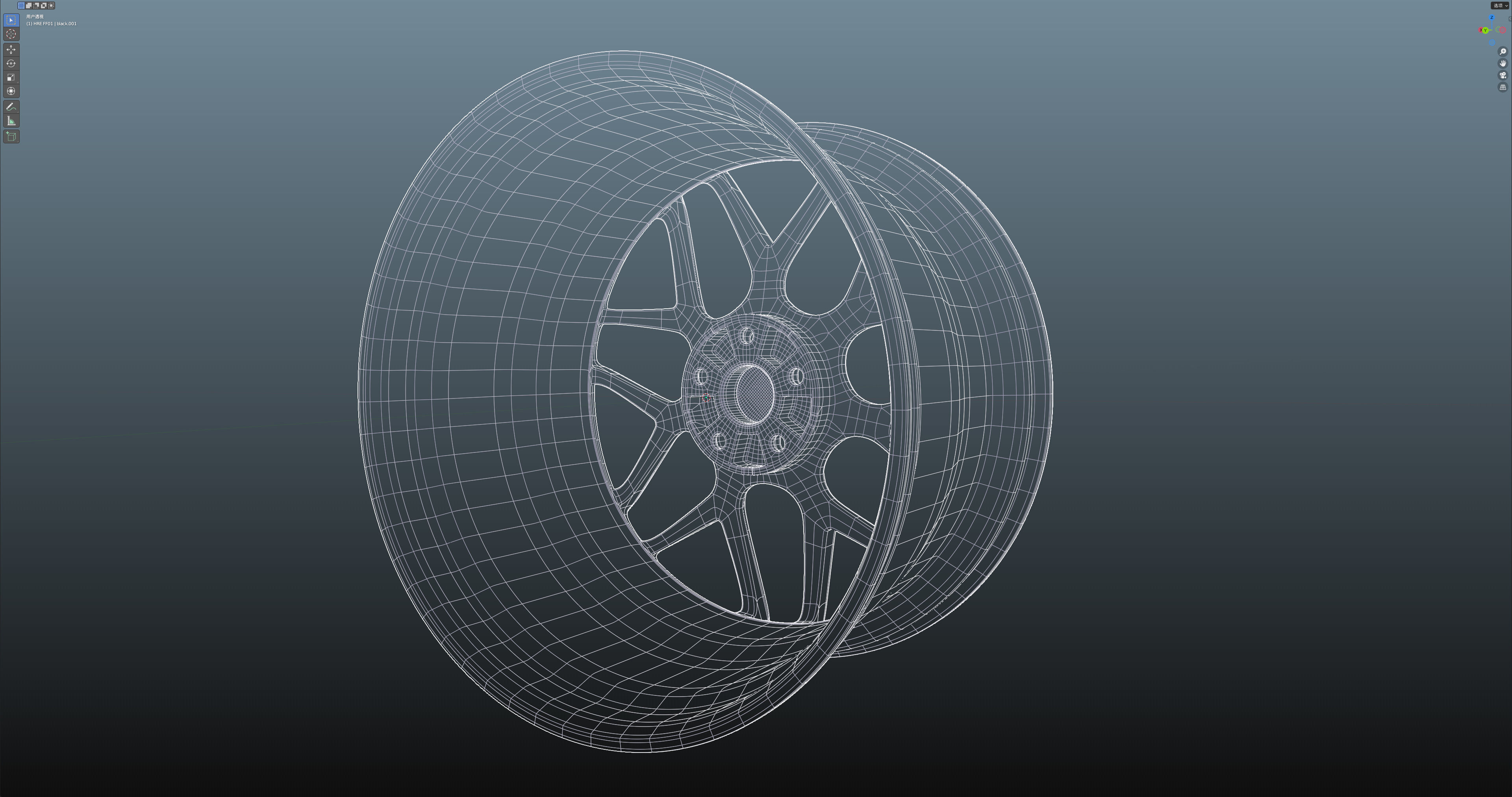 HRE FF01 Low-poly 3D model_24