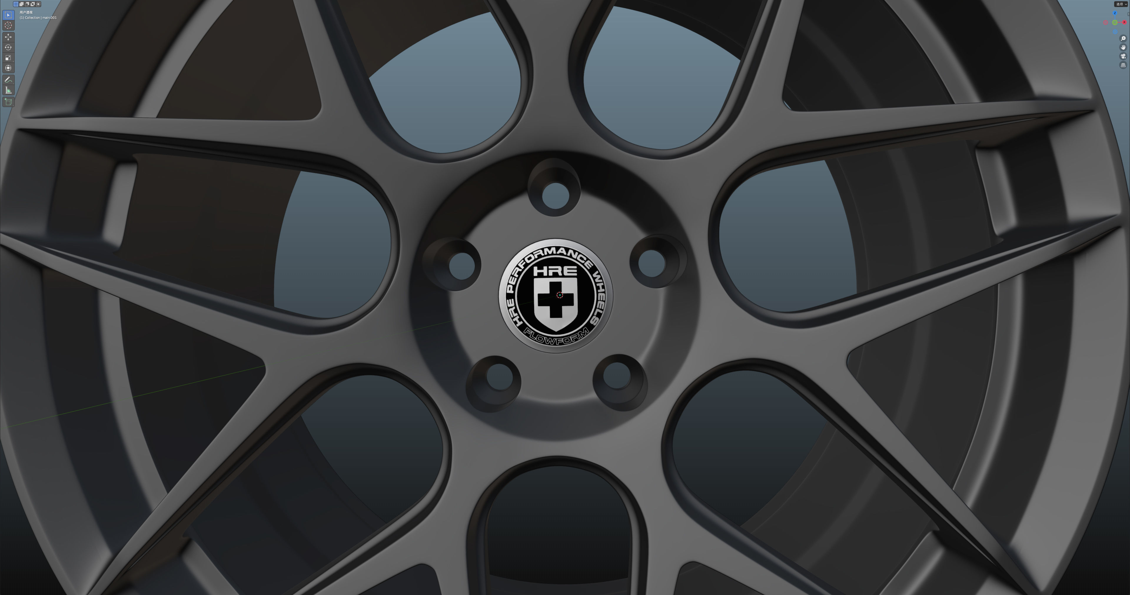 HRE FF01 Low-poly 3D model_16