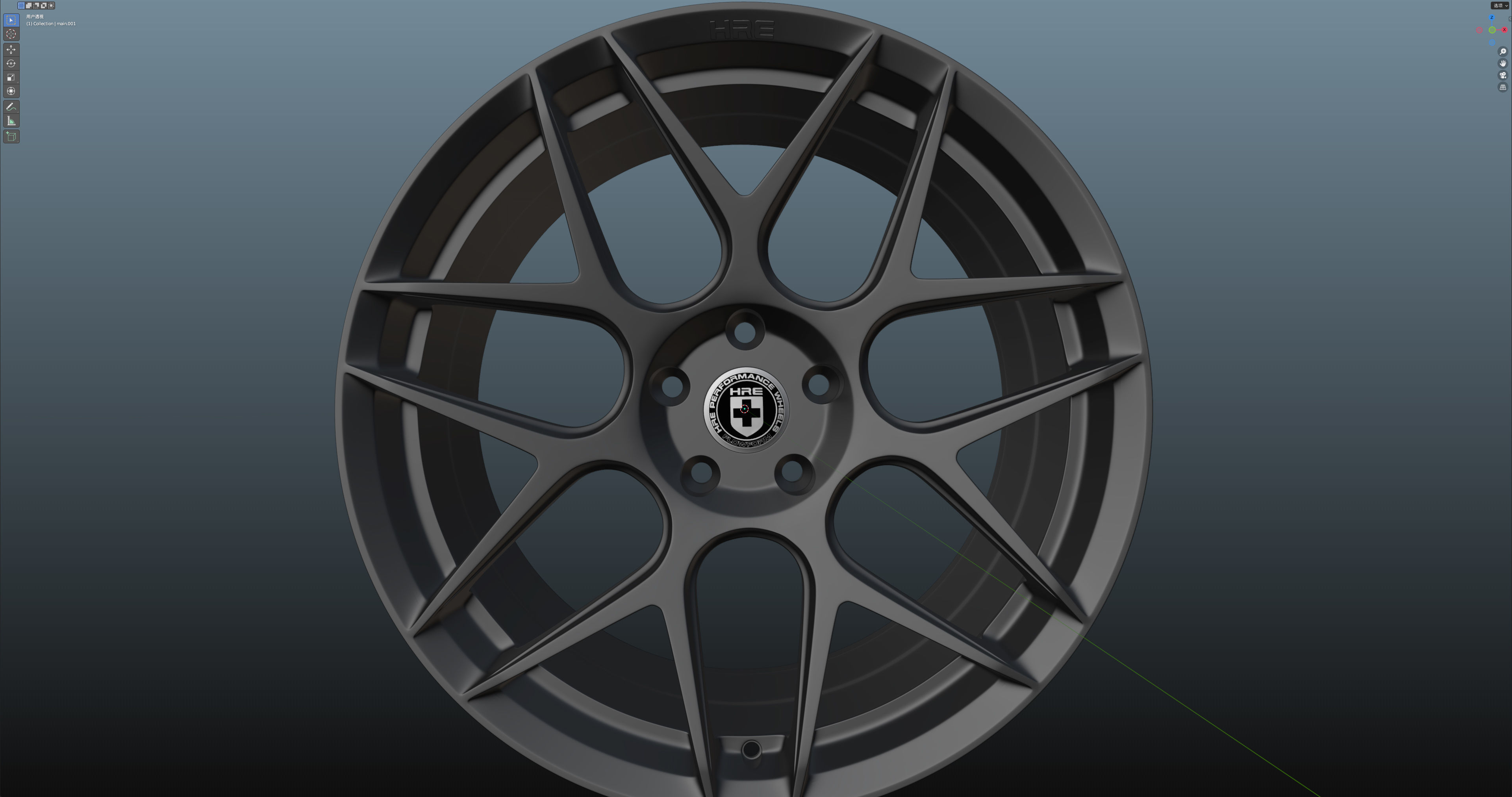 HRE FF01 Low-poly 3D model_10