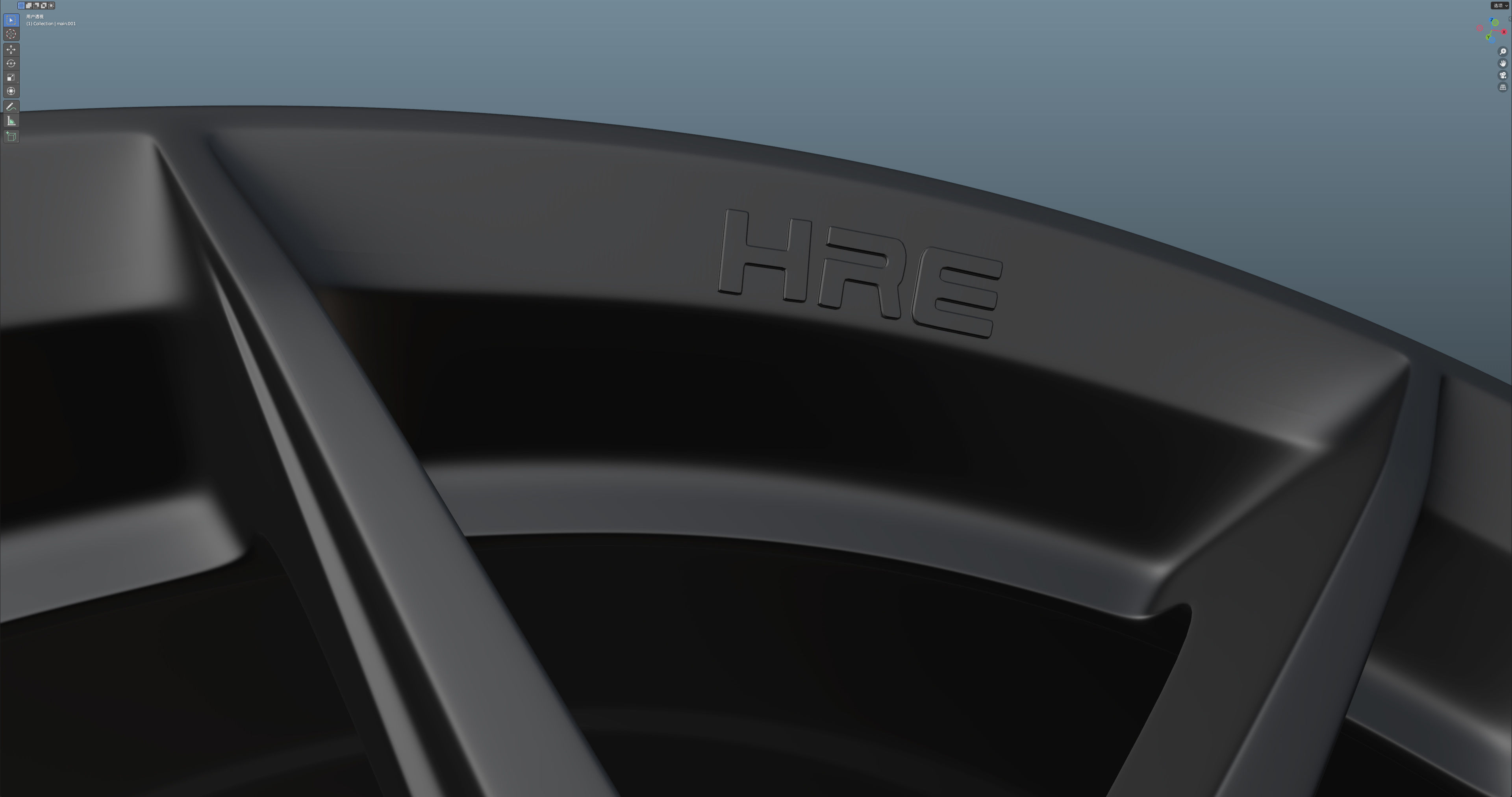 HRE FF01 Low-poly 3D model_20