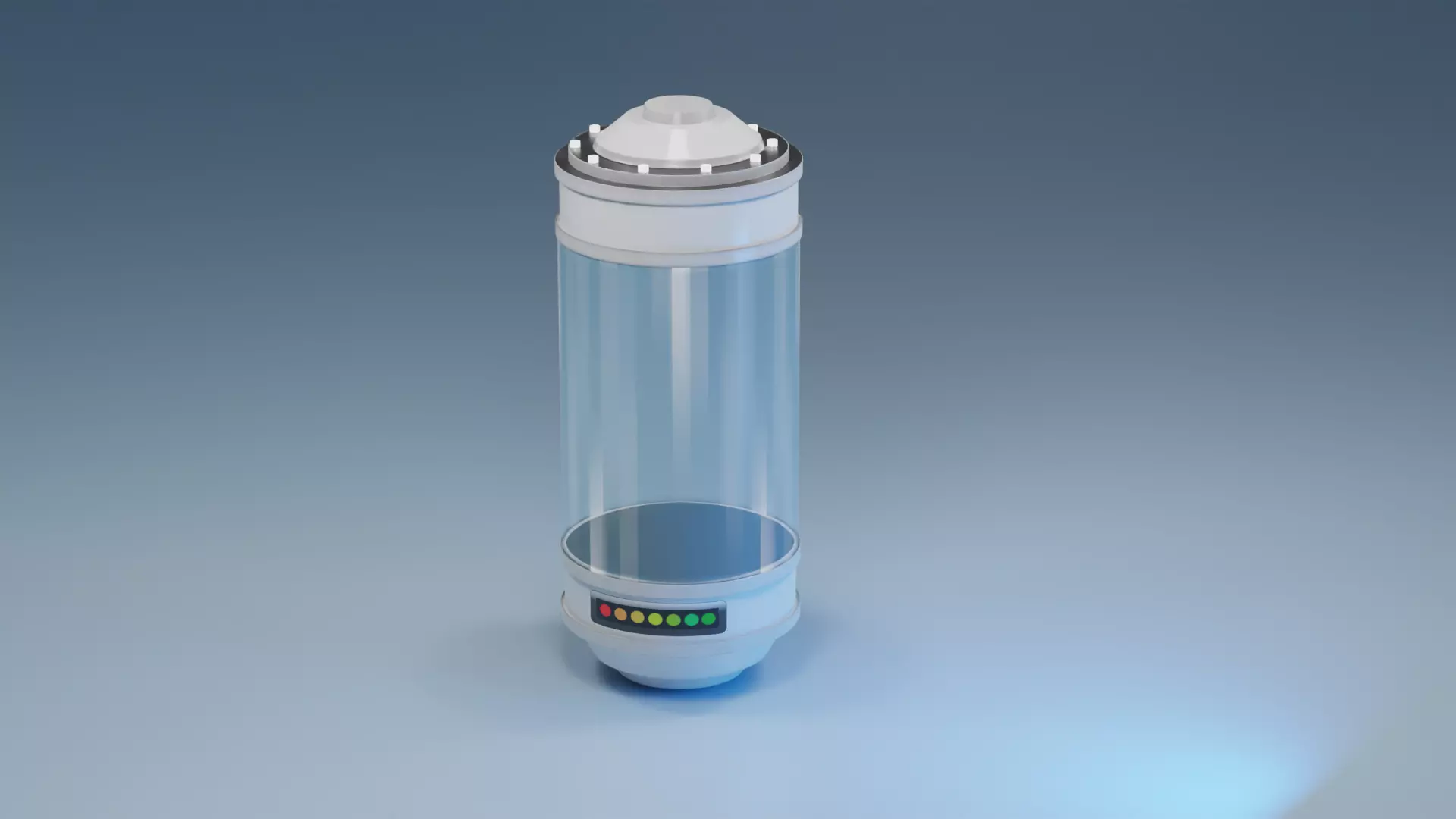 Sci fi container for anything  3D model_0
