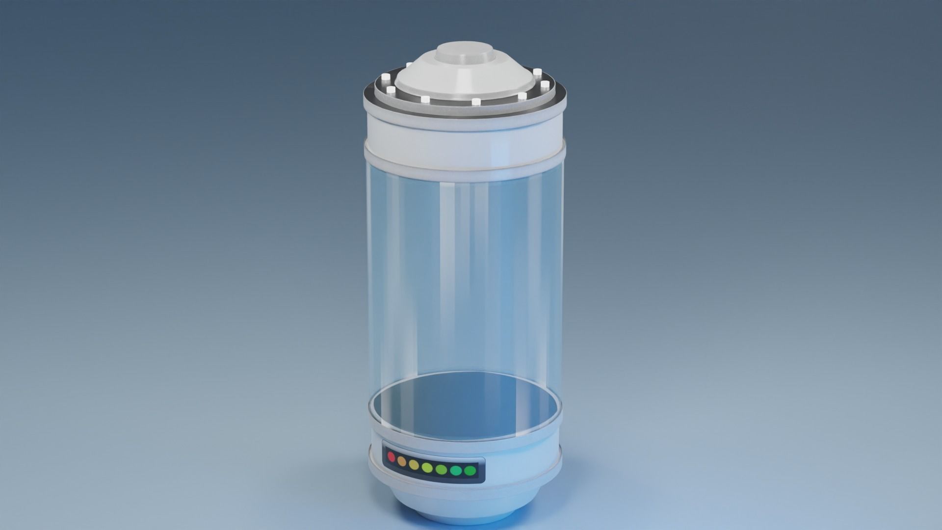 Sci fi container for anything  3D model_4