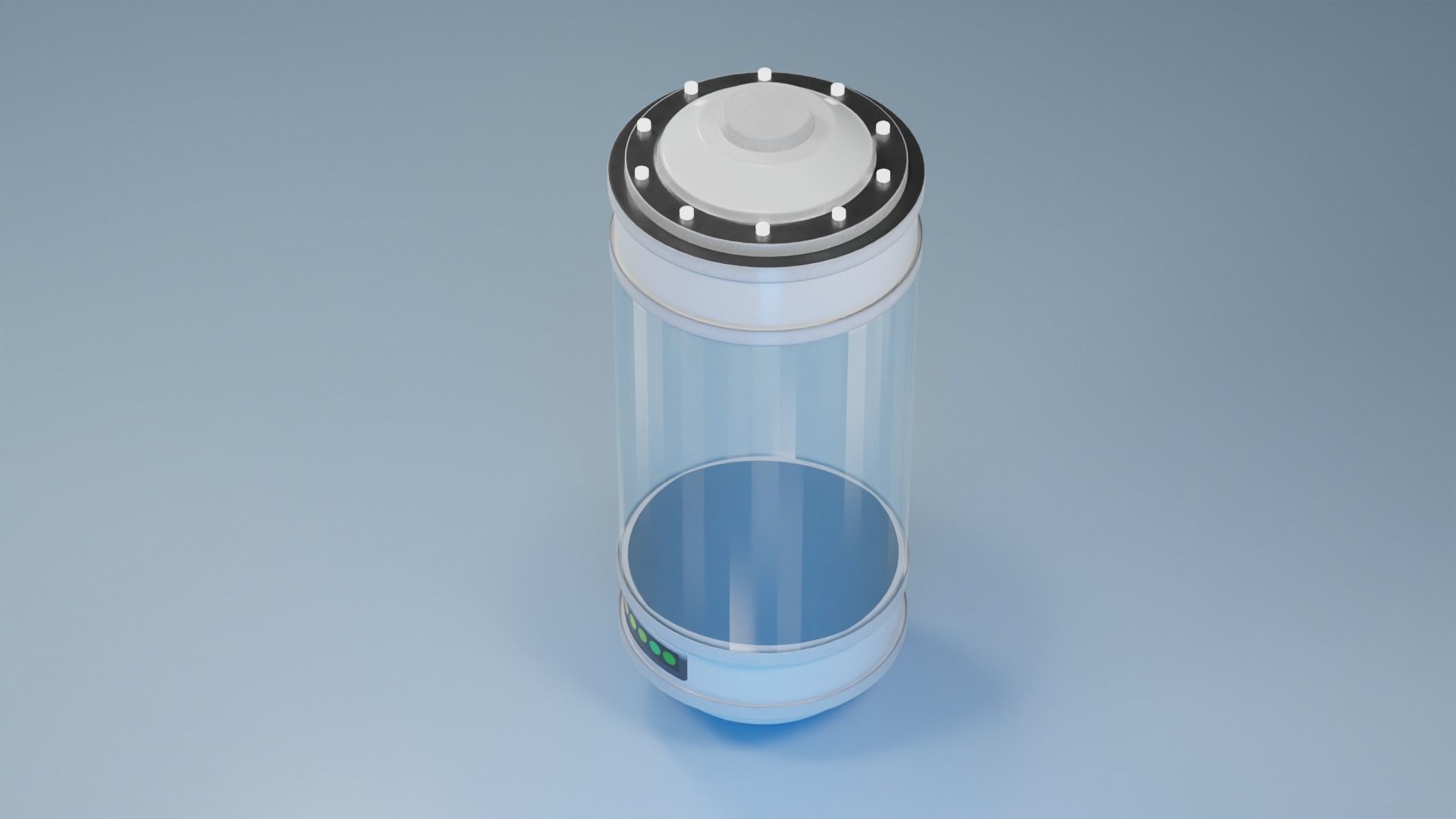 Sci fi container for anything  3D model_1