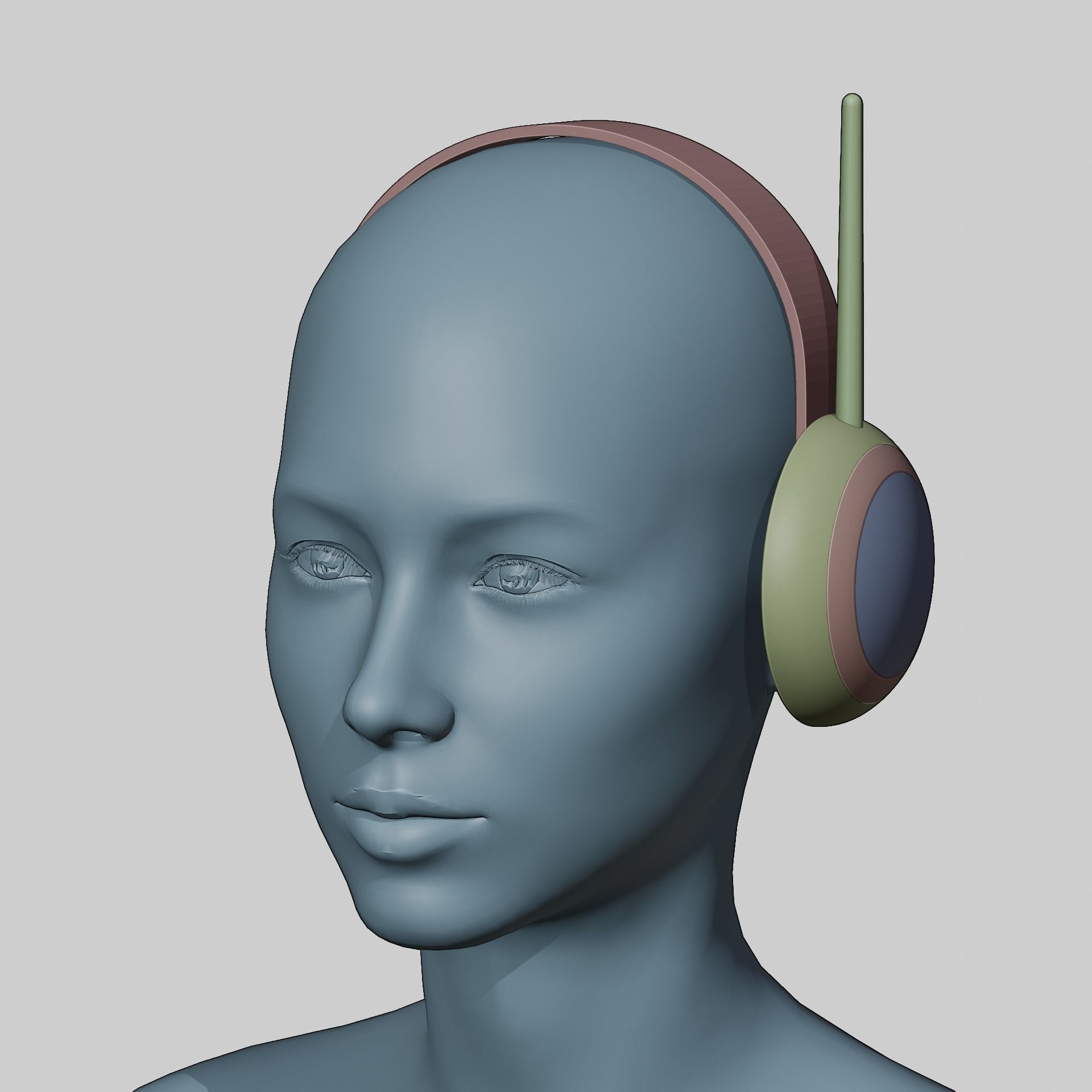 ONE PIECE ROBIN HEADPHONE EGGHEAD COSPLAY 3D PRINT MODEL 3D print model_3