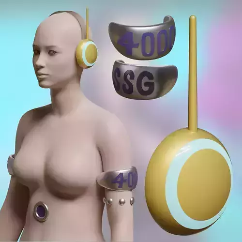 ONE PIECE ROBIN HEADPHONE EGGHEAD COSPLAY 3D PRINT MODEL 3D print model