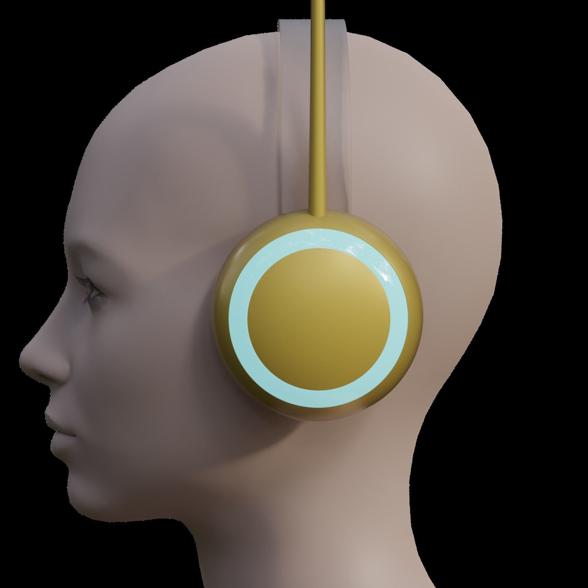 ONE PIECE ROBIN HEADPHONE EGGHEAD COSPLAY 3D PRINT MODEL 3D print model_9