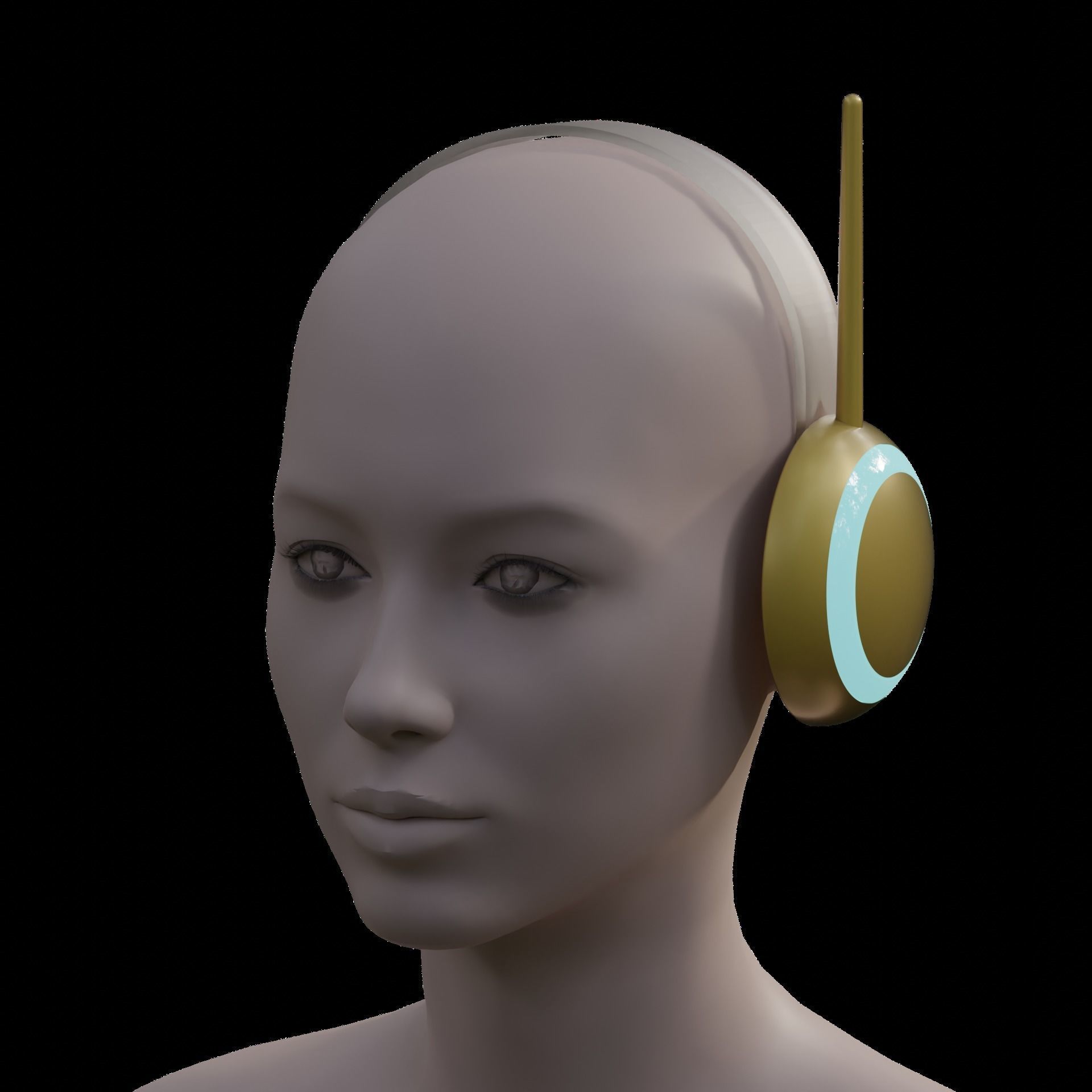 ONE PIECE ROBIN HEADPHONE EGGHEAD COSPLAY 3D PRINT MODEL 3D print model_8