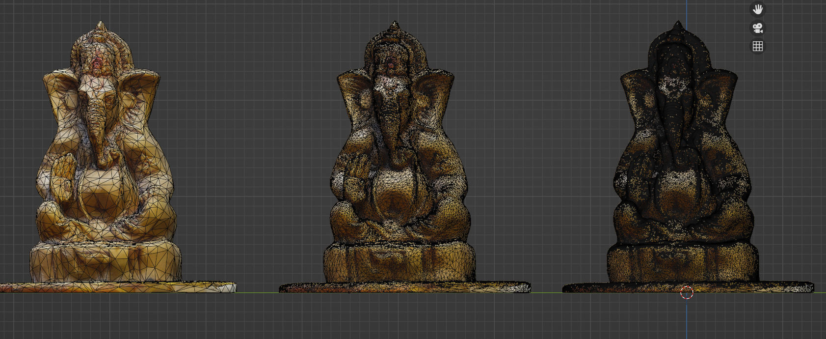 Ganesh sculpture photoscanned Low-poly 3D model_3