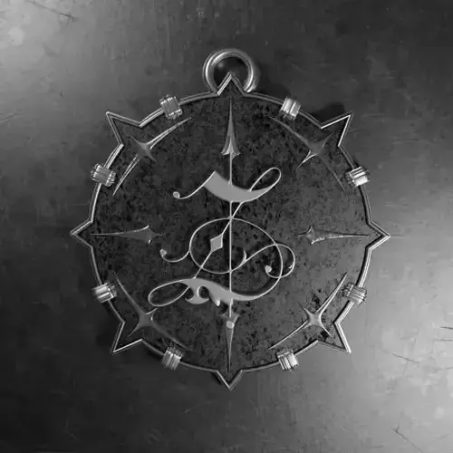 Medallion with letter Z 3D printable model