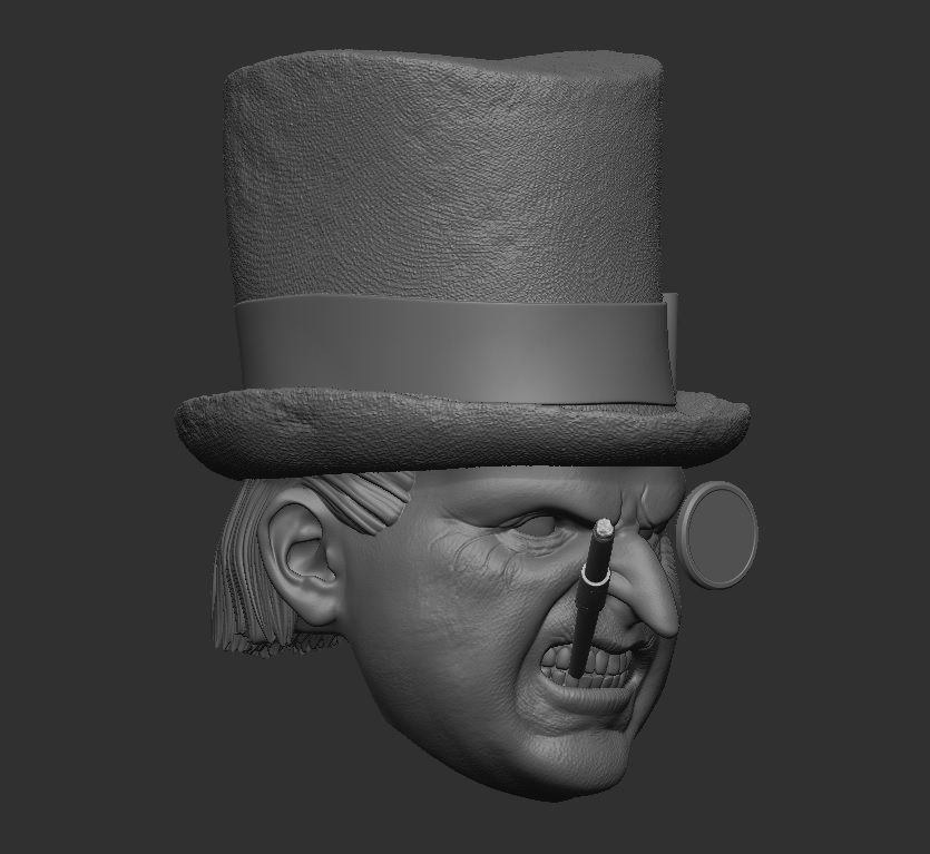The Penguin DC - Headsculpt for Action Figures 3D print model_2