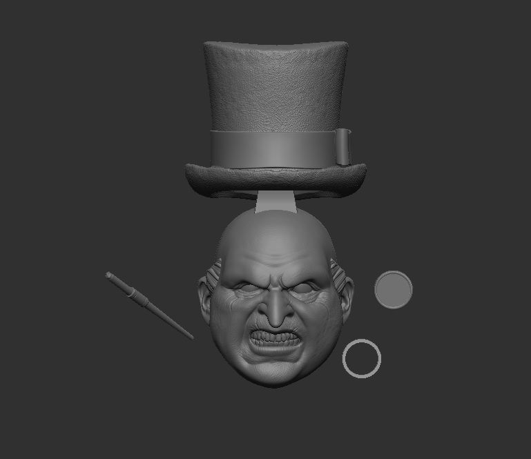 The Penguin DC - Headsculpt for Action Figures 3D print model_1