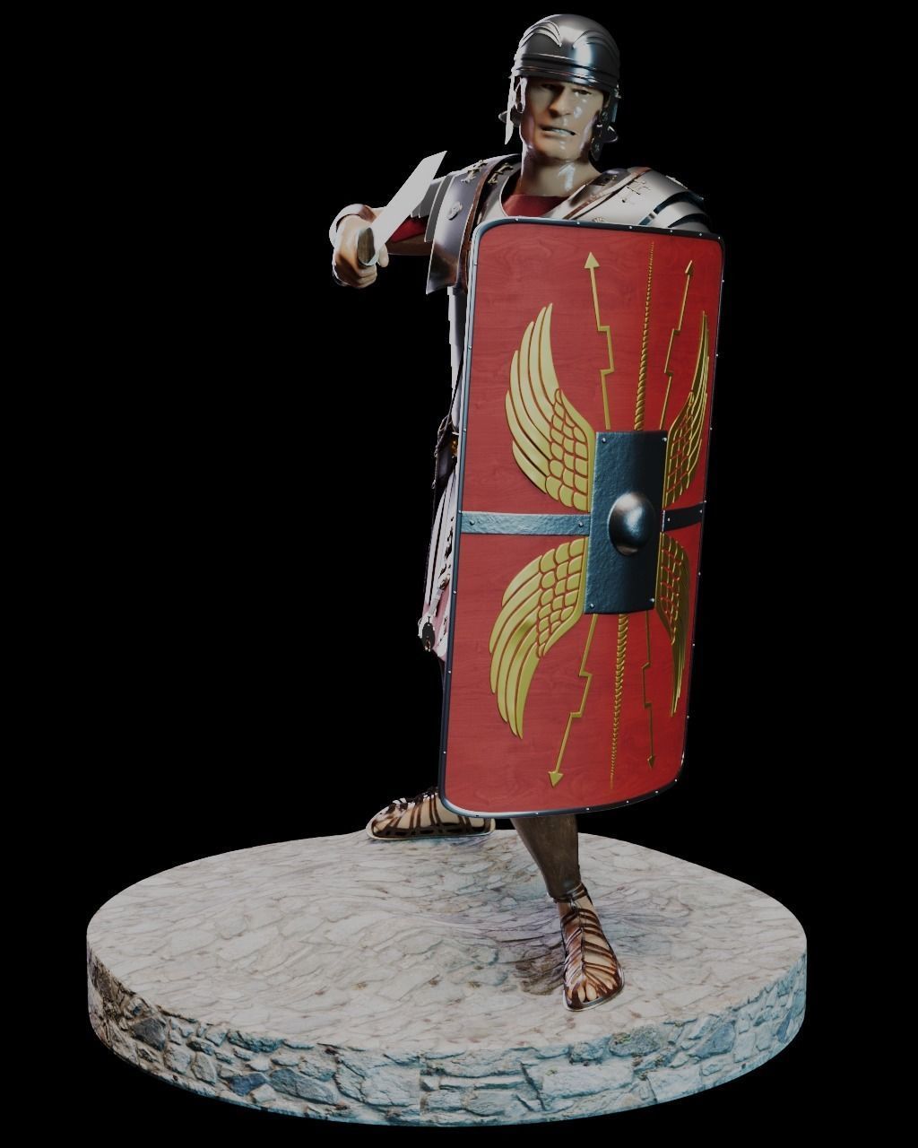 Roman Legioner 3D print model_3