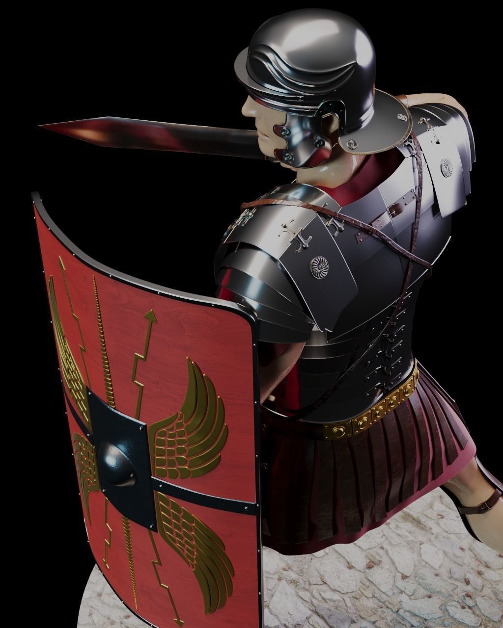 Roman Legioner 3D print model_8