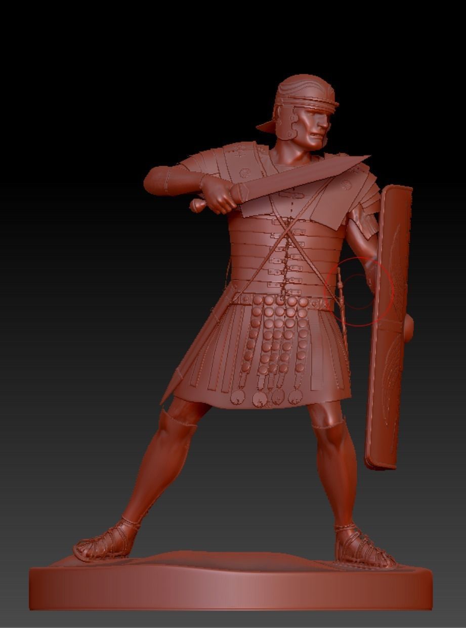 Roman Legioner 3D print model_9