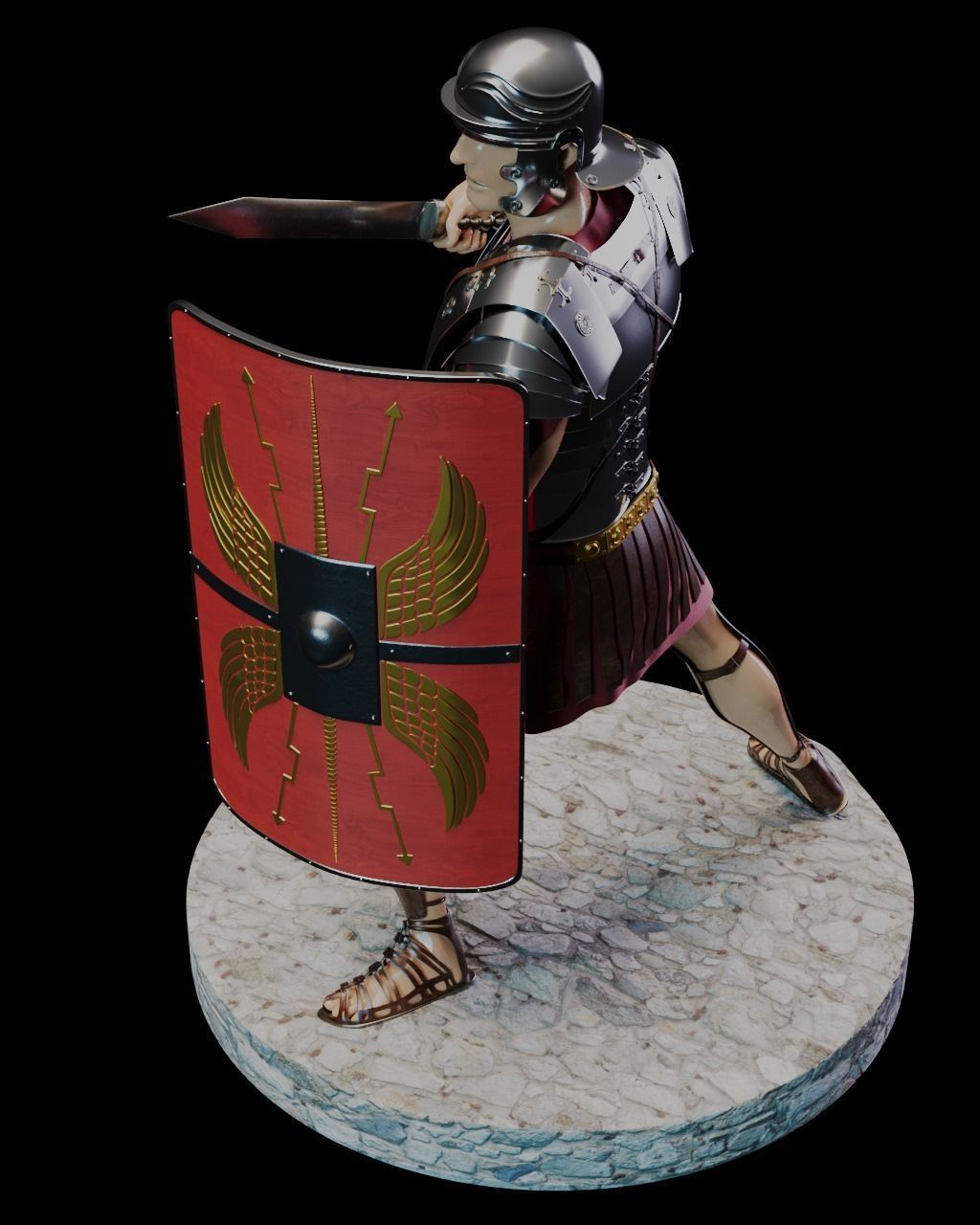 Roman Legioner 3D print model_4