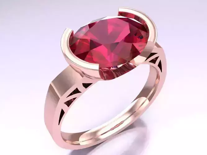 Oval stone ring - Womens  Rings - N226229