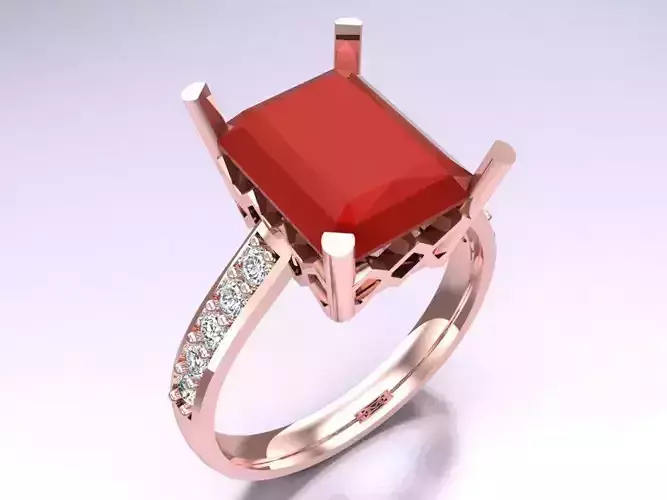 Rectangular Stone Rings - Womens Rings - N226243