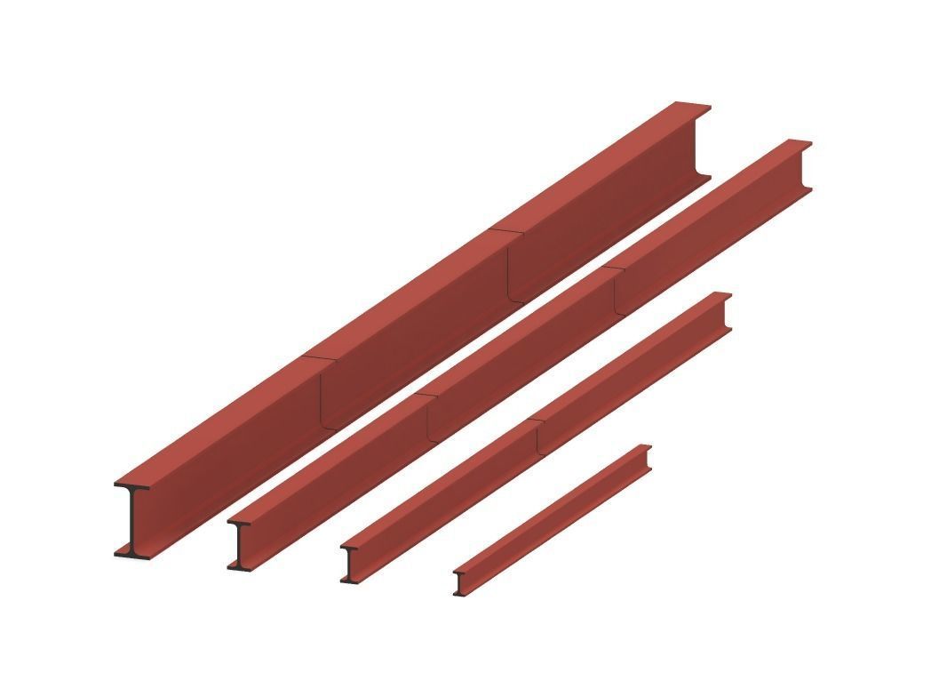 Modelling I-Beams for Scratch Building 3D Design 3D print model_3