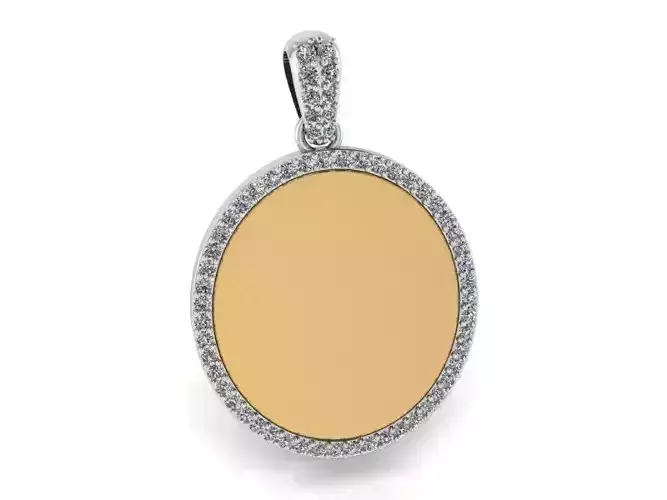 Oval Halo Pendant 2169