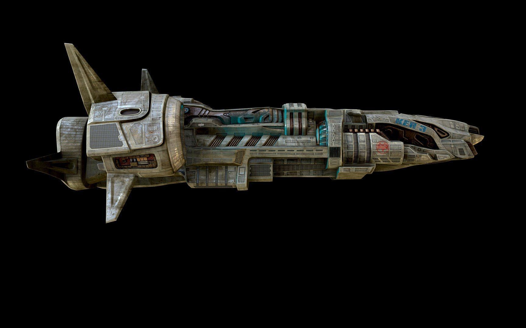Spaceship 3D model_9