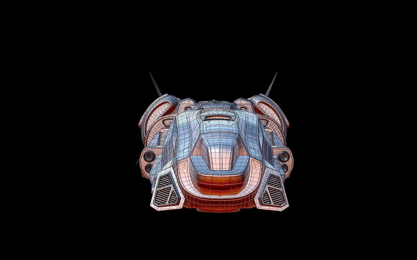 Spaceship 3D model_3