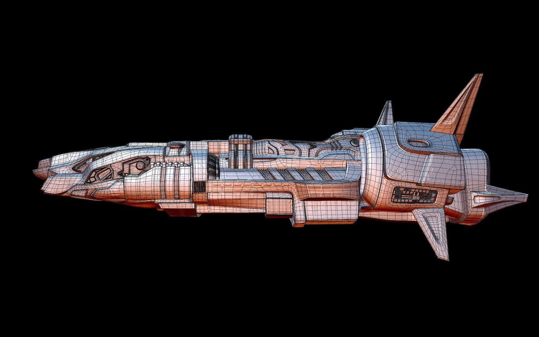 Spaceship 3D model_5