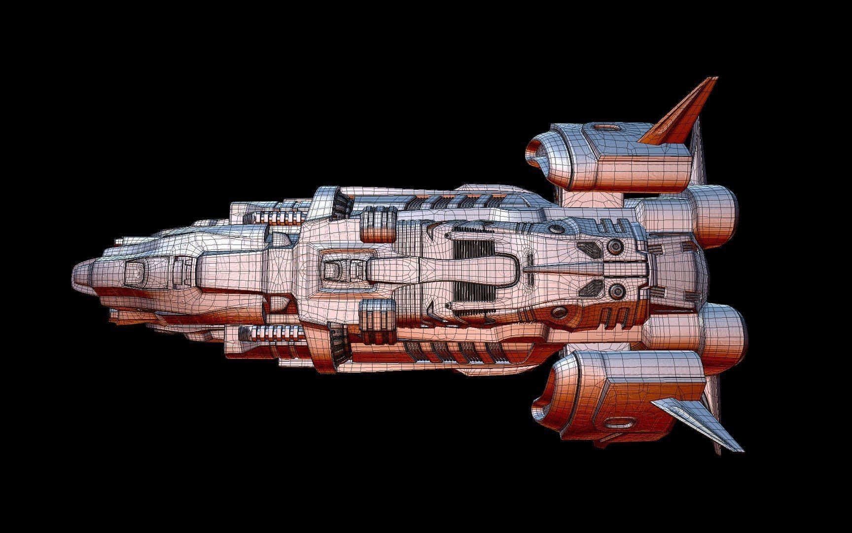 Spaceship 3D model_6