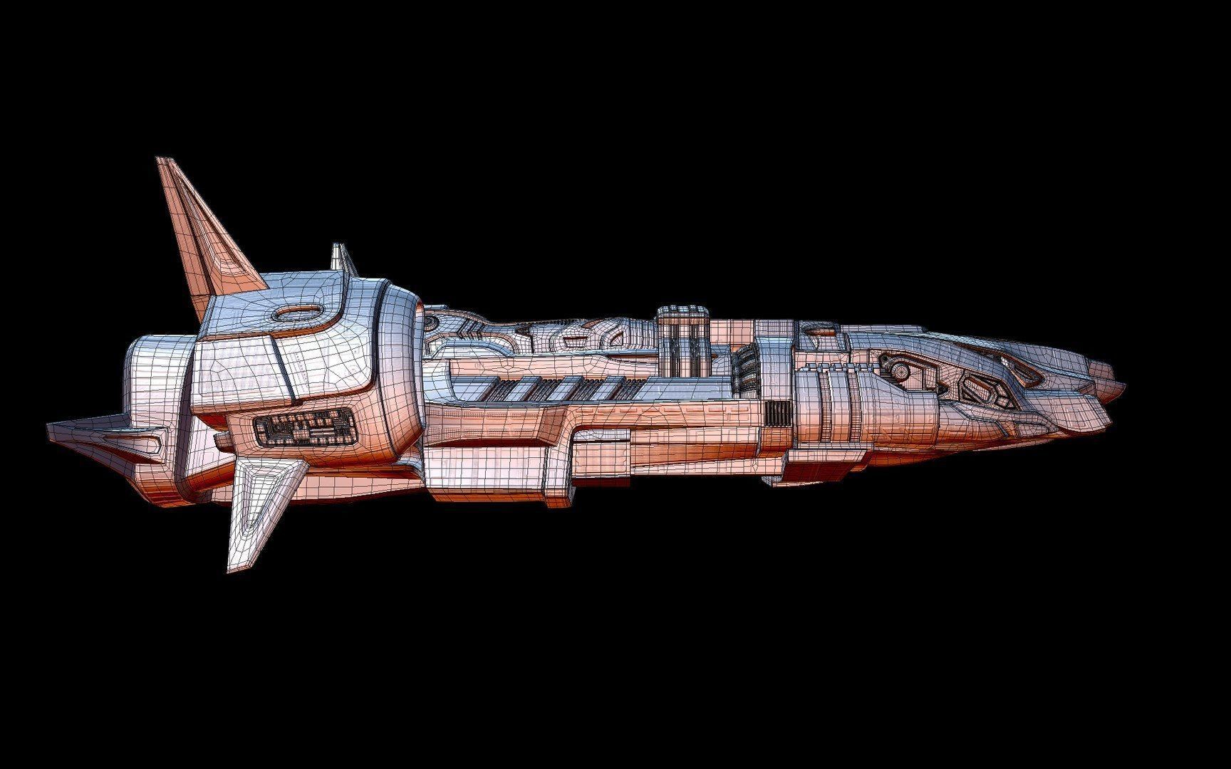 Spaceship 3D model_4