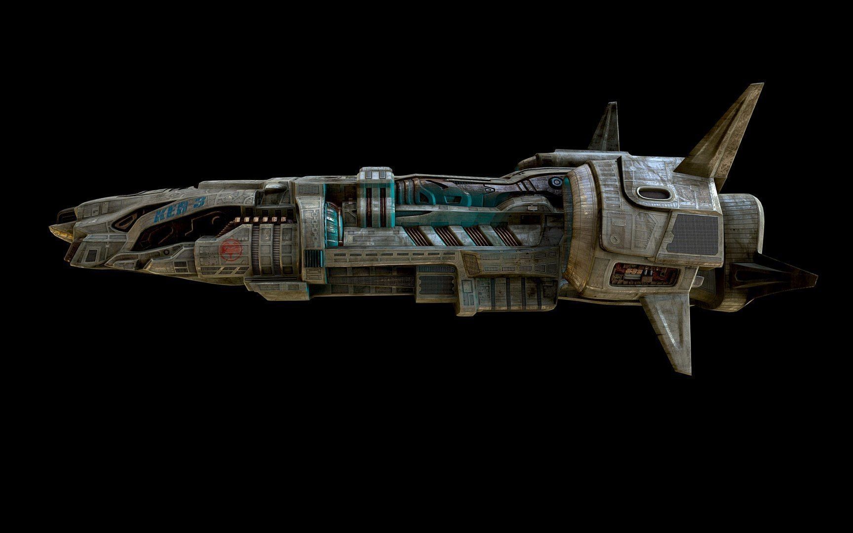 Spaceship 3D model_8