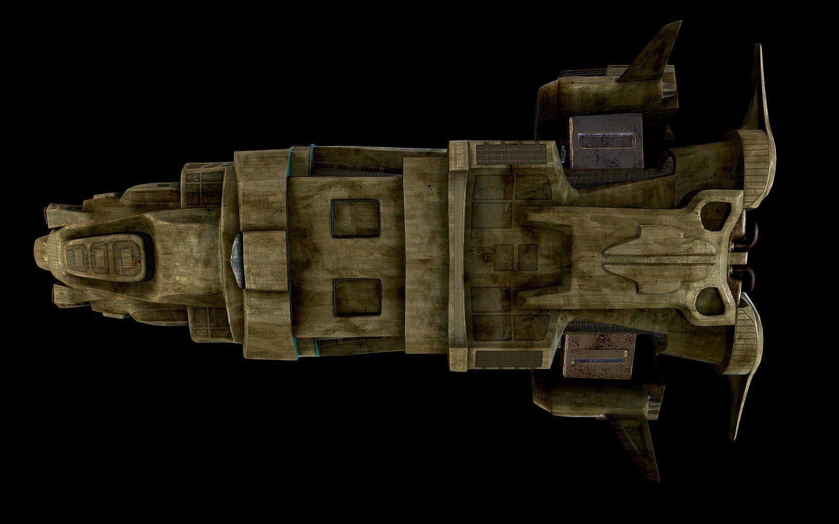 Spaceship 3D model_13