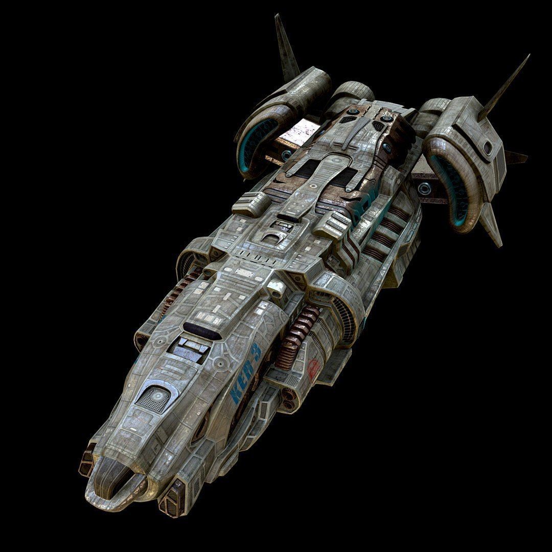 Spaceship 3D model_1