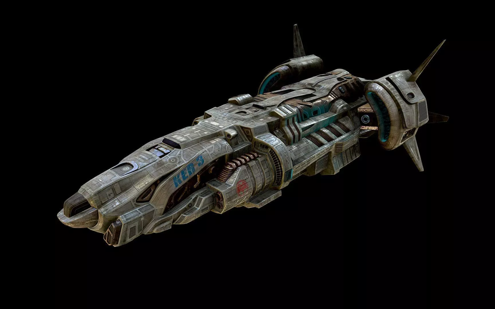 Spaceship 3D model_0