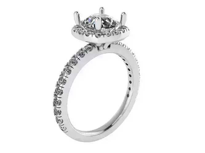 Square Halo Ring 2176