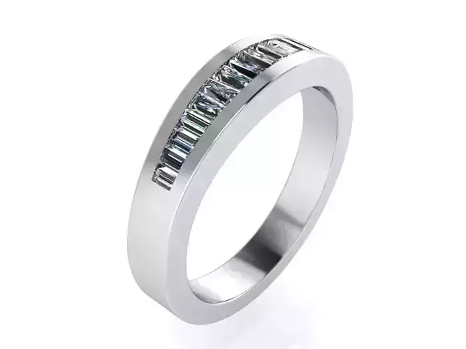 Channel Setting Baguette Band Ring 2183