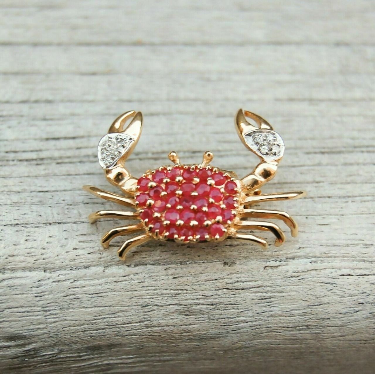 Crab Diamond pendant 3D print model_2