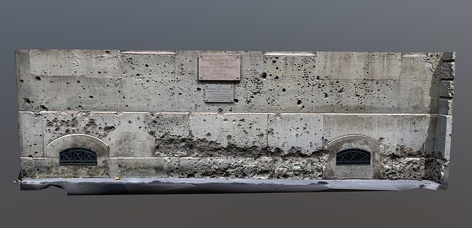 wall ecole des mines  Free 3D model