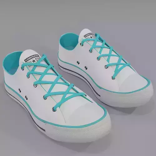 Conver All Stars Low White Blue