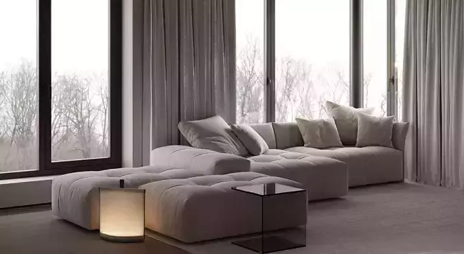 SABA ITALIA PIXEL SOFA 3D SCENE 