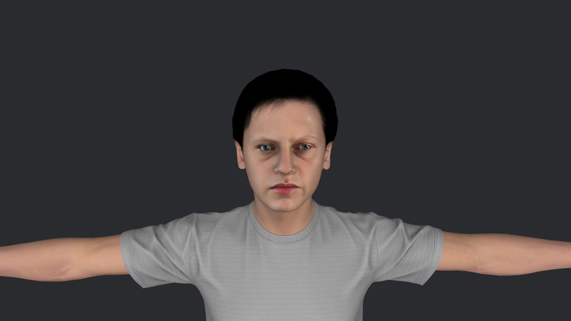 John Connor Hyper Realistic Full Body Rigged Character 3D model_21