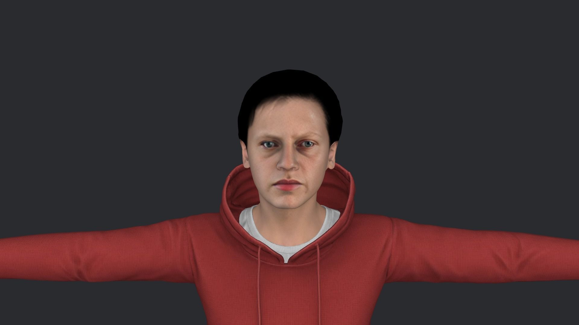 John Connor Hyper Realistic Full Body Rigged Character 3D model_10