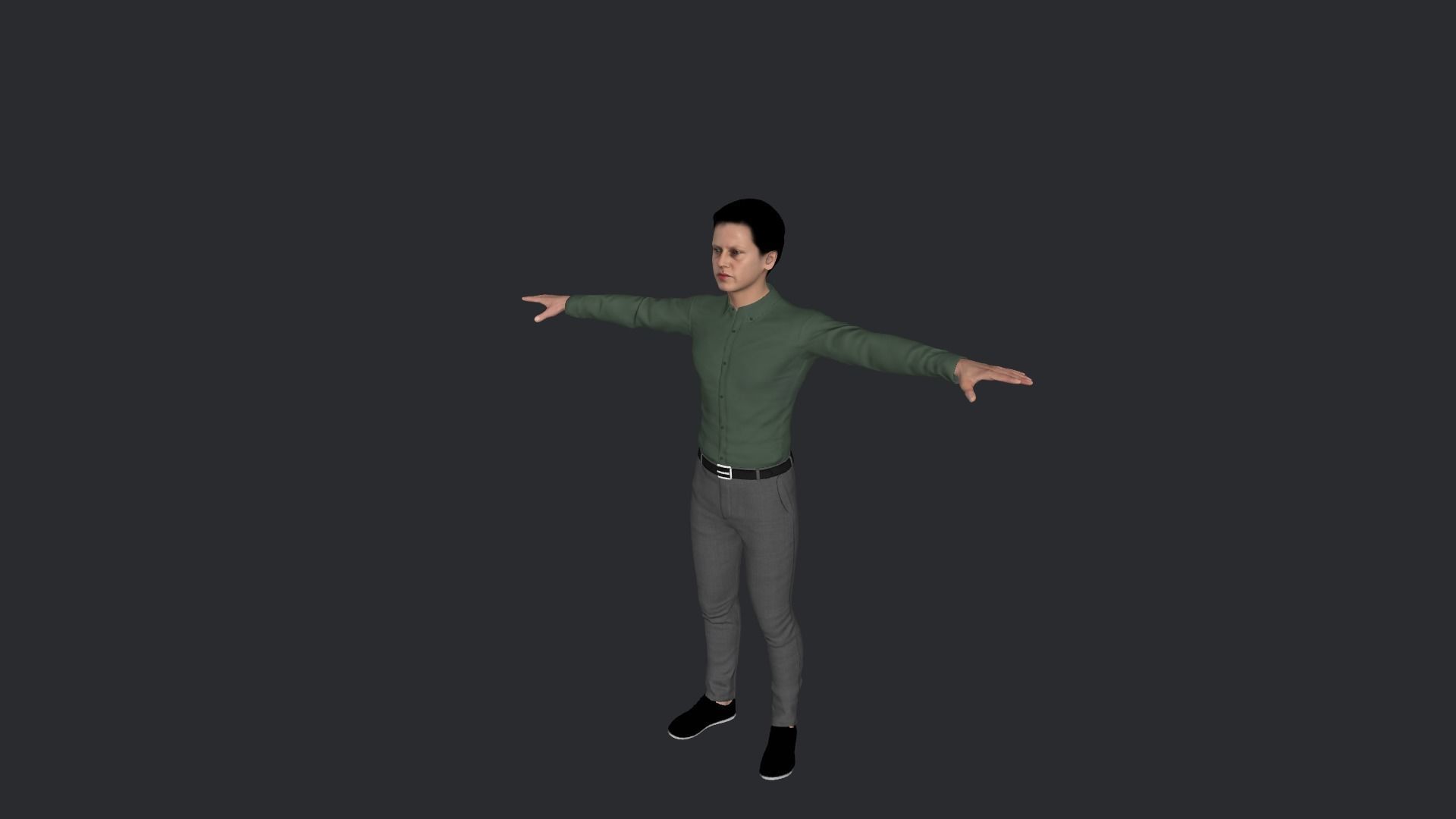 John Connor Hyper Realistic Full Body Rigged Character 3D model_3