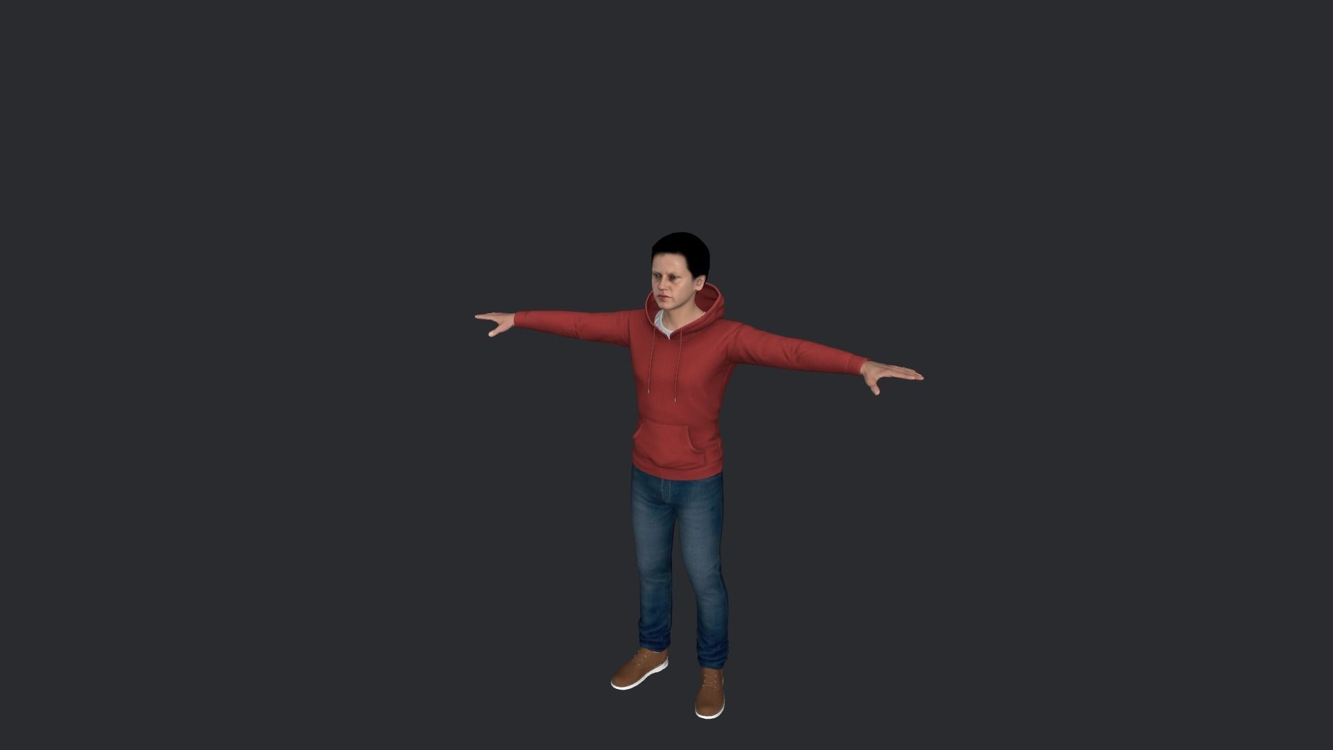 John Connor Hyper Realistic Full Body Rigged Character 3D model_14