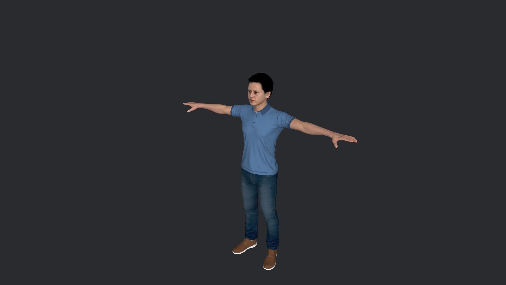 John Connor Hyper Realistic Full Body Rigged Character 3D model_19