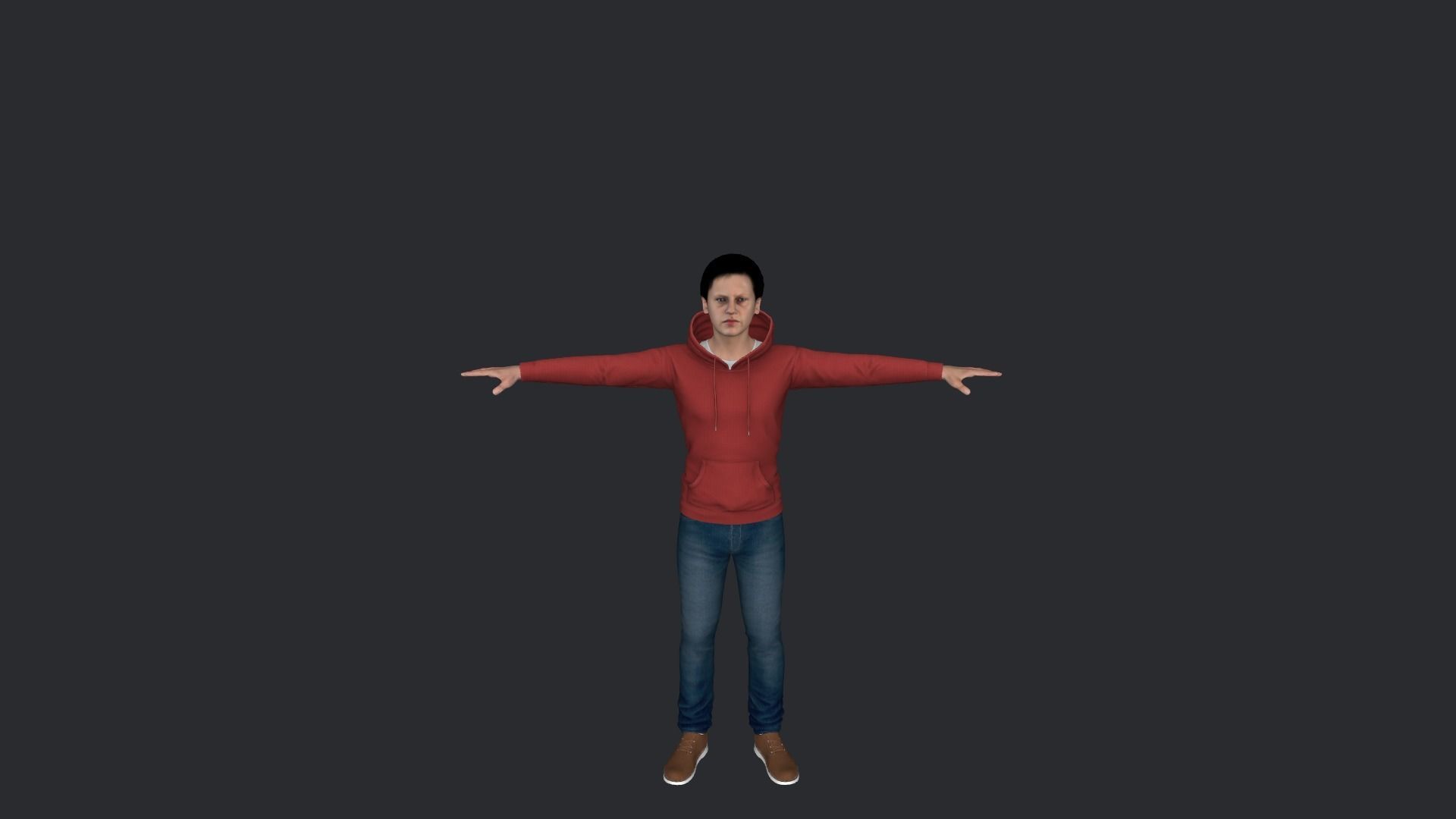 John Connor Hyper Realistic Full Body Rigged Character 3D model_13