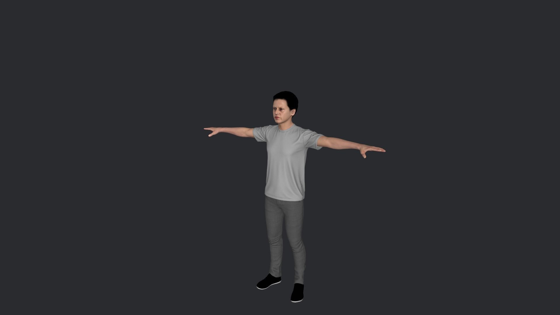 John Connor Hyper Realistic Full Body Rigged Character 3D model_25